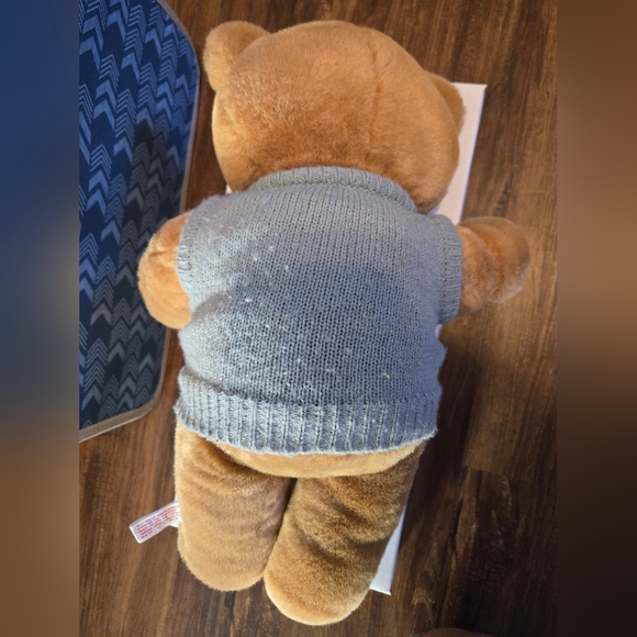 Valentine's Gift Plush Teddy Bear with Argyle Sweater '85 Windsor Toys Love Land - Picture 3 of 5